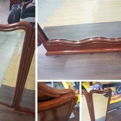 b35　紫檀？　折り畳み　三面鏡