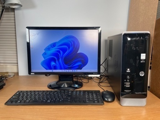 フルセットです♪hpパソコン\u0026ディスプレイ\u0026キーボード\u0026マウス