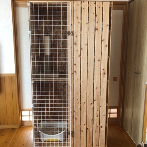 新品キャットケージ　猫用品　木製