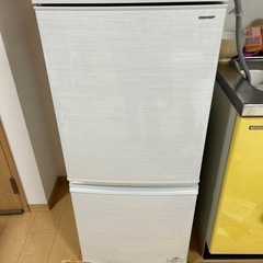 シャープ　冷蔵庫　137L  SJ-D14D-W 2018年製　