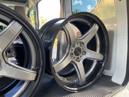 ワーク エモーション T5R2P 18×10.0J+35 Aディスク リムは特注ブラック