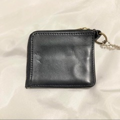 HTC 財布　コインケース　ラウンドファスナー　ターコイズ　フラワー