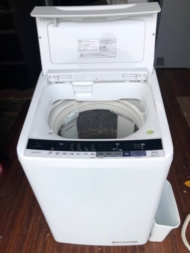 福岡市内配送・無料人気 日立製9kg/全自動洗濯機/BW-V90BE5 市内配送