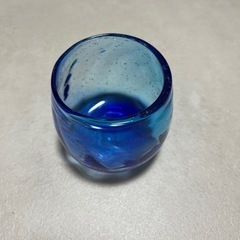 【未使用】青いグラス