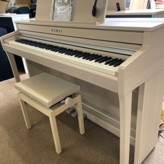 2020年製中古美品KAWAI 電子ピアノ　CA59A 木製鍵盤電子ピアノ CAシリーズ プレミアムホワイトメープル調仕上げ 