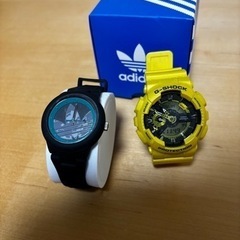 adidas時計　men's用　G-SHOCK 二つセット