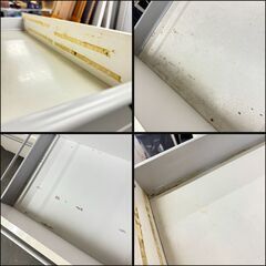 W 16092  【引き取りで10,000円！！】2枚ガラス扉キッチンボード　食器棚　幅160cm   ◆大阪市内・東大阪市他 5,000円以上ご購入で無料配達いたします！◆ ※京都・高槻・枚方方面◆神戸・西宮・尼崎方面◆奈良方面、大阪南部方面　それぞれ条件付き無料配送あり！            