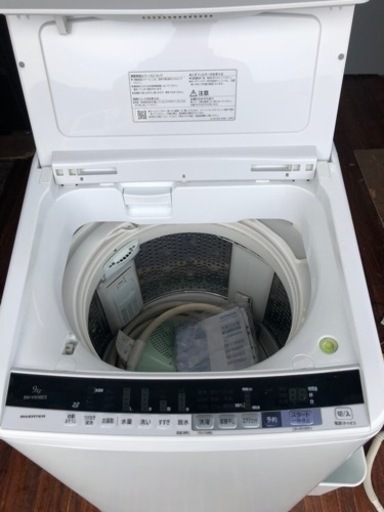 福岡市内配送・無料人気\t 日立製9kg/全自動洗濯機/BW-V90BE5　市内配送設置無料