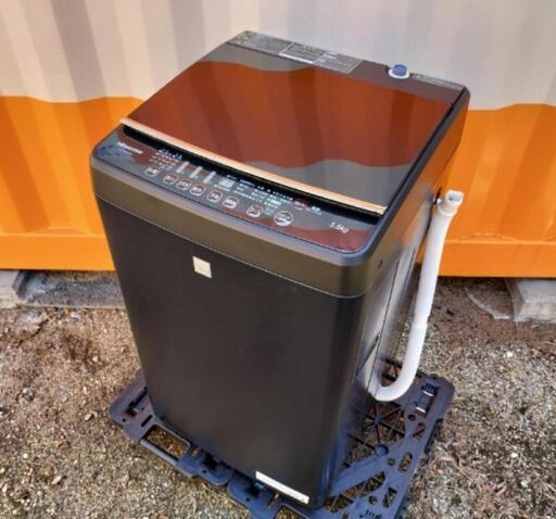 ■取引決定済■特価■2020年製■ハイセンス 5.5kg 全自動洗濯機 keyword マットブラック HW-G55E7KK