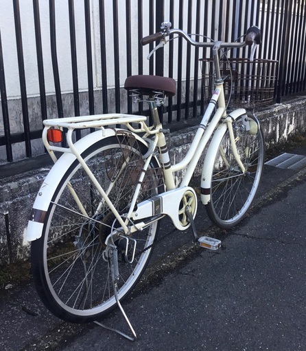 ＜整備・良品＞シティサイクル・26インチ自転車・外装6段変速・鍵付き