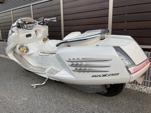 YAMAHA・マグザム・SG21J・スピーカー・LED付き・オールホワイト・フルカスタム・全国陸送費可能〜 YAMAHA・マグザム・SG21J・スピーカー・LED付き・オールホワイト・フル