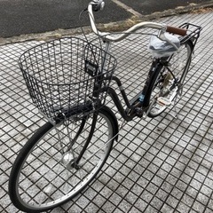 【27インチ自転車】美品❗️6段変速　LEDオートライト付　チェーン、サドル新品❗️強化リヤキャリア仕様　若林自転車　膳所店　SALE中❗️