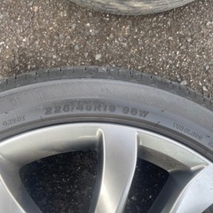 値下げしました。　マツダ　アテンザ　純正19インチホイール・タイヤ4本セット
