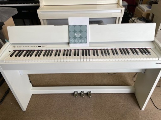 中古美品、配送可能Roland F-110-WH88鍵盤 電子ピアノ