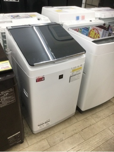 【✨スタイリッシュなデザイン❗️超音波ウォッシャー搭載❗️プラズマクラスター採用❗️穴なし槽❗️✨】定価¥158,000円 SHARP／シャープ 11kg/6kg洗濯乾燥機 2021年製