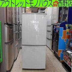冷蔵庫 137L 白系 2020年製 シャープ SJ-D14F-...