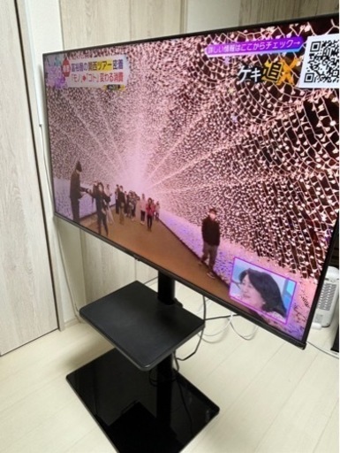 美品✨ハイセンス✨ 50型 4Kチューナー内蔵 液晶 テレビ  テレビ台・アンテナケーブル付き