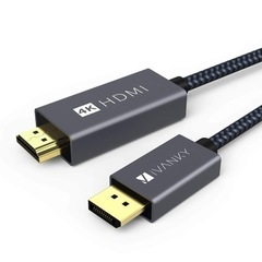 新品　ディスプレイポートケーブル 4K HDMI 2.0m ケーブル