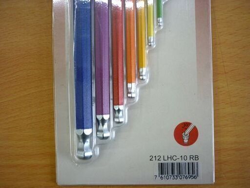 ☆未使用品 PB SWISS TOOL ボールロング 六角棒レンチセット 9本セット 212LHC-10RB レインボー ハンドツール 札幌 北20条店