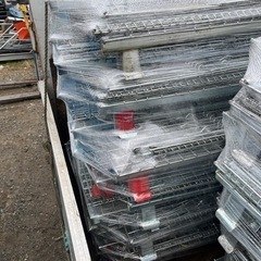 中古鉄パレット　鉄カゴ　メッシュ