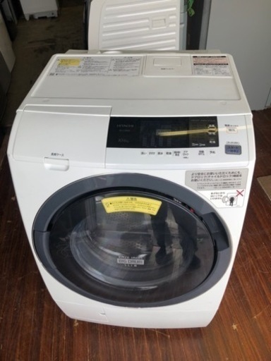 北九州市内配送無料　保証付き　日立 HITACHI BD-S3800L [ビッグドラム ななめ型ドラム式洗濯乾燥機（10.0kg） 左開き ホワイト]