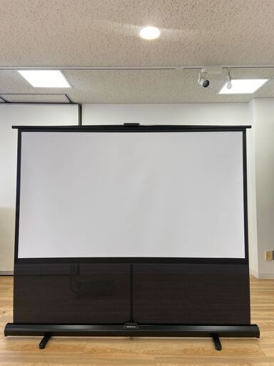 【未使用】プロジェクタースクリーン (床置きタイプ/16:9/80インチ)