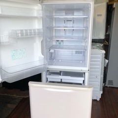 北九州市内配送無料　保証付き　大人気 シャープ SHARP SJ-PW35C-C [プラズマクラスター冷蔵庫（350L・どっちもドア） 3ドア ベージュ系/サクラベージュ]