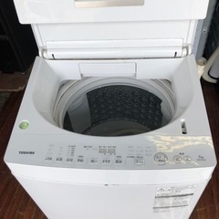 北九州市内配送無料　保証付き　TOSHIBA AW-7D5(W) [全自動洗濯機 （7.0kg） マジックドラム ホワイト]