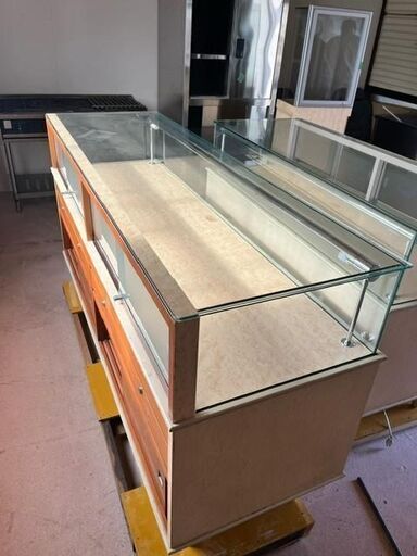 引取限定／高級LEDライト付き鍵付／強化ガラスショーケース 引取限定／高級LEDライト付き鍵付／強化ガラスショーケース ショー