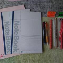 【未使用】ノート　筆記具　ボールペン　鉛筆