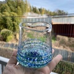 珍　ハート型　琉球グラス