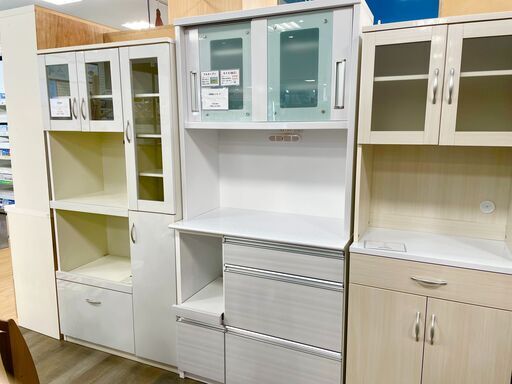 【トレファク熊谷駅前店】２枚扉レンジボード ナチュラル×ホワイトのご紹介です！