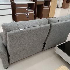 ★ジモティ割あり★  リクライニングソファー グレー W195×D82×H90 クリーニング済み TC1572 ☆ジモティ割あり☆ リクライニングソファー グレー W195×D82×H90