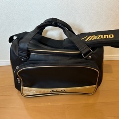 中古/ボストンバック/MIZUNO/黒/野球バット収納バック付き