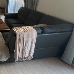 ニトリ 布張りカウチソファ(ウォール3KD LC GY)