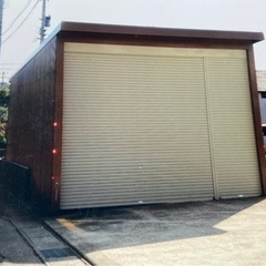 【ネット決済】カーポート　シャッター付き　寒冷地　バス　大型車　車庫