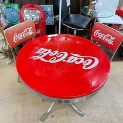 コカコーラ テーブルセット 椅子2脚付き レトロ
