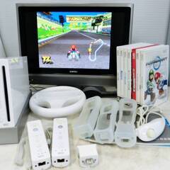 任天堂　Wii　本体+ソフト　まとめてセット　RVL-001JP...