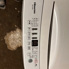 ハイセンスHISENSE 2021年式 洗濯機4.5キロ　白色