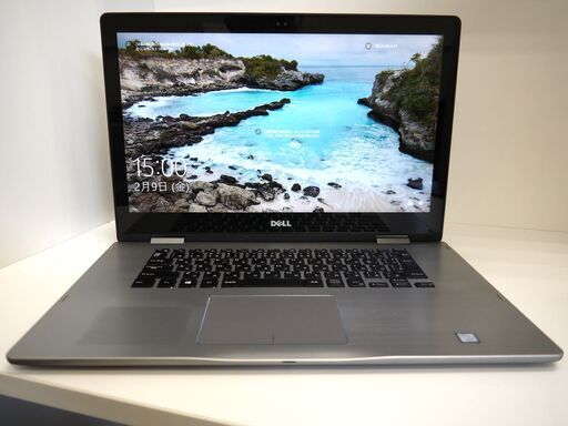 【お渡し済み】DELL windows10 タッチ操作OK 15.6型ノートPC 第7世代Corei7 + SSD  + メモリ12GB【メンテナンス済み】（905838）