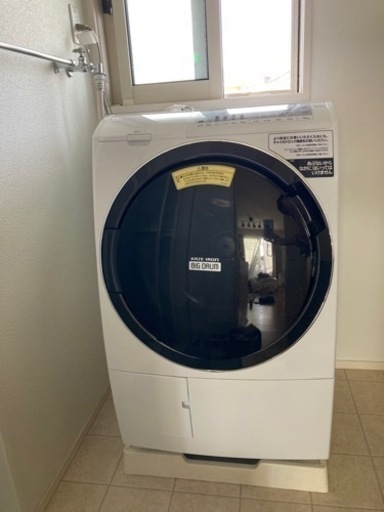 日立電気洗濯乾燥機　ドラム式10kg　2021年製　BD-SG1OOFL
