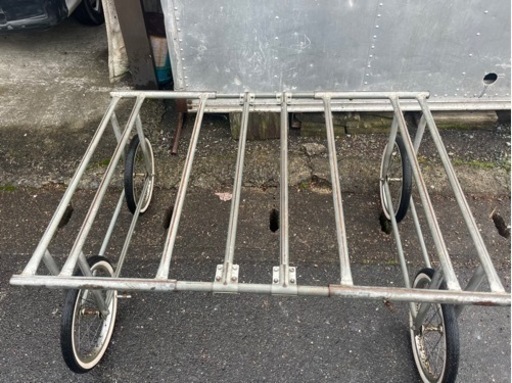 作業台車 収穫台車 鉄製 移動 引取限定　1300×960×560mm 農作業　農業　園芸