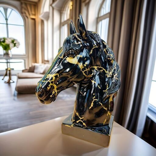 オブジェ 馬 グラフィティ おしゃれ かわいい インテリア 北欧 ディスプレイ 工芸品 装飾品 動物 アニマル プレゼント ブラック