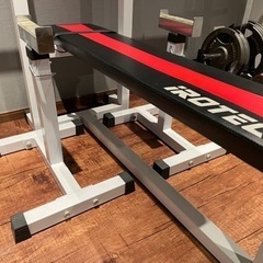 IROTEC(アイロテック)ベンチプレス 63kg セイフティーラック バーベル 