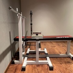 IROTEC(アイロテック)ベンチプレス 63kg セイフティーラック バーベル 