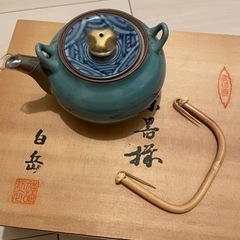 急須湯呑み茶托セット　有田焼 白岳作　茶器セット蓋付き