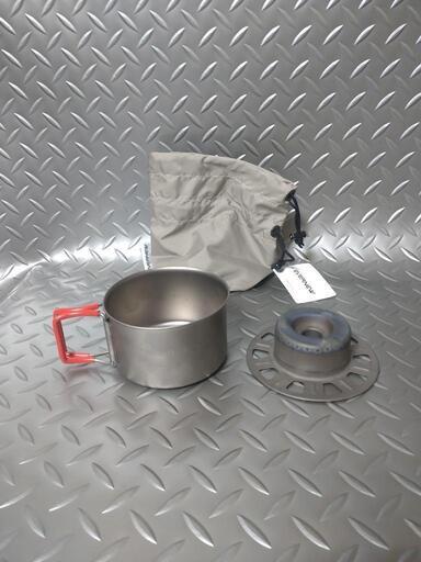 【チタン】湯沸しセット　アルコールストーブ　エバニュー　バーゴ