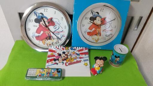 小物入れや時計のレトロなディズニー グッズ セット