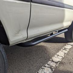 【2/17（土）9:00〜2/20（火）16:00までに引き取り可能な方のみコメント願います。】100系ハイエース　ワゴン　バン　トヨタ純正オプション　サイドガード　サイドバー　チッピング　オフロード　アウトドア　バンライフ　1kz KZH106w toyota hiace 