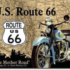 アメリカ雑貨　ブリキ看板　U.S Route 66 The Mo...
